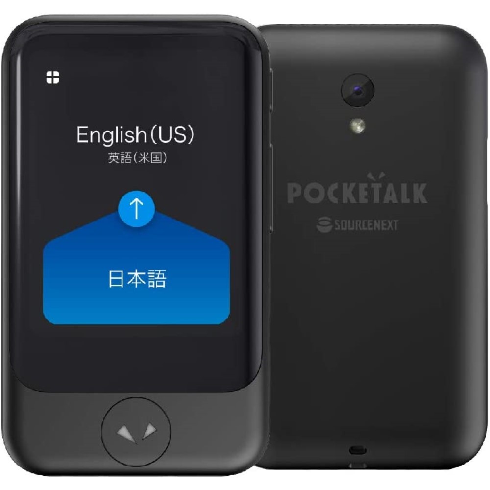 新品未使用・未開封】ポケトークs ブラック 音声翻訳機 POCKETALK-