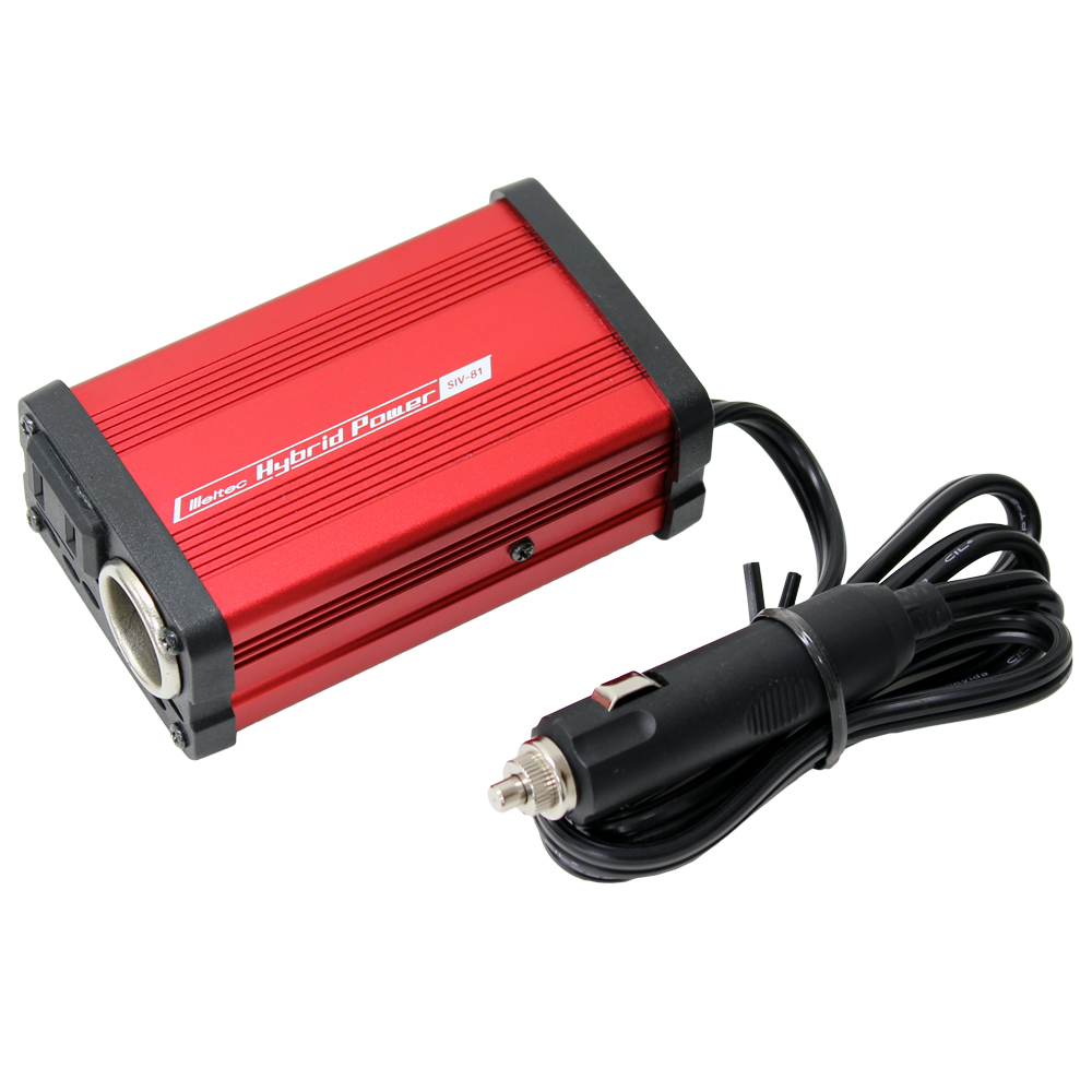 大自工業 メルテック クルマDEコンセント 3WAYインバーター 80W／24V用 静音タイプ SIV-81｜宇佐美鉱油の総合通販サイトうさマート