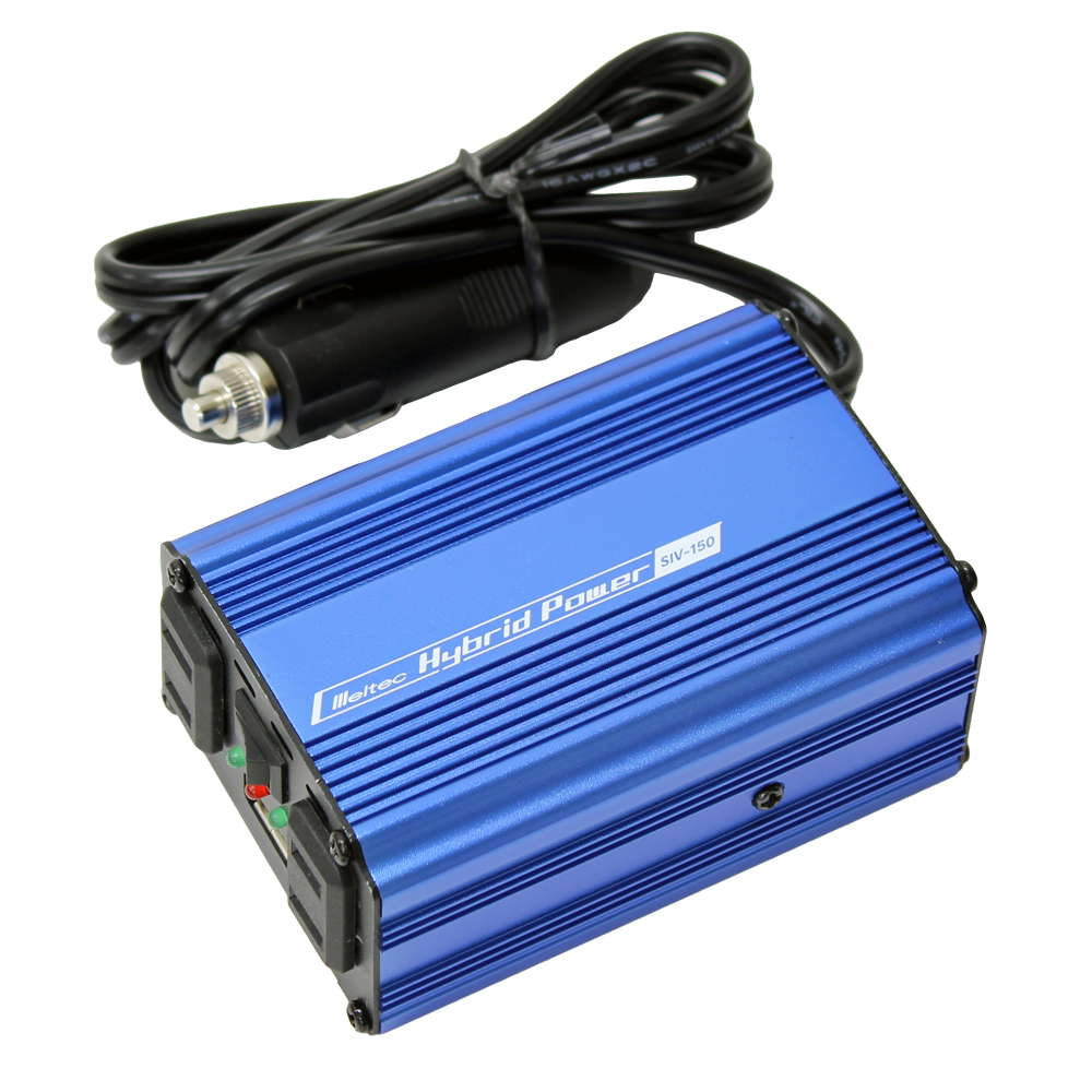 最も優遇の インバーター 車 トラック 24V USBポート AC100Vコンセント 定格出力120W 静音タイプ 大自工業 メルテック SIV-151 