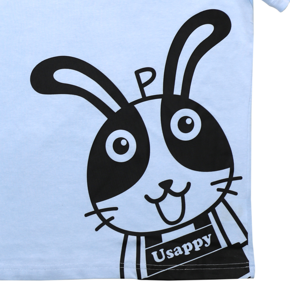 Usappy Tシャツ ライトブルー M｜うさマートジャパンサービス