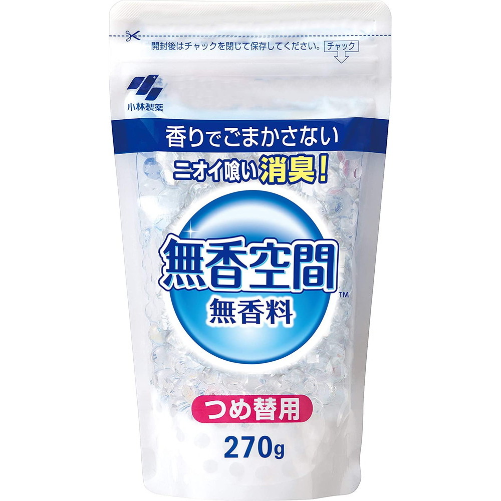 小林製薬 無香空間 無香料 つめ替用 270g｜宇佐美鉱油の総合通販サイト