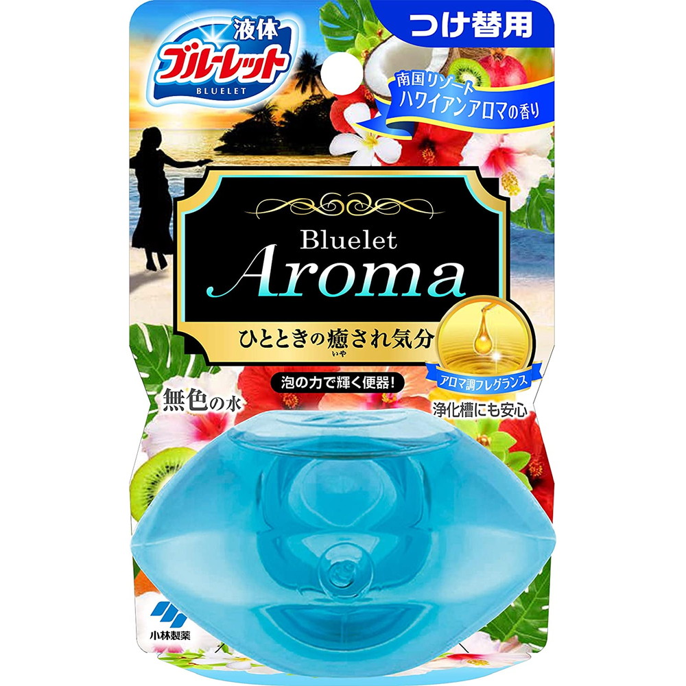 小林製薬 液体ブルーレットおくだけアロマ 南国リゾートハワイアンアロマの香り つけ替用 70ml｜宇佐美鉱油の総合通販サイトうさマート