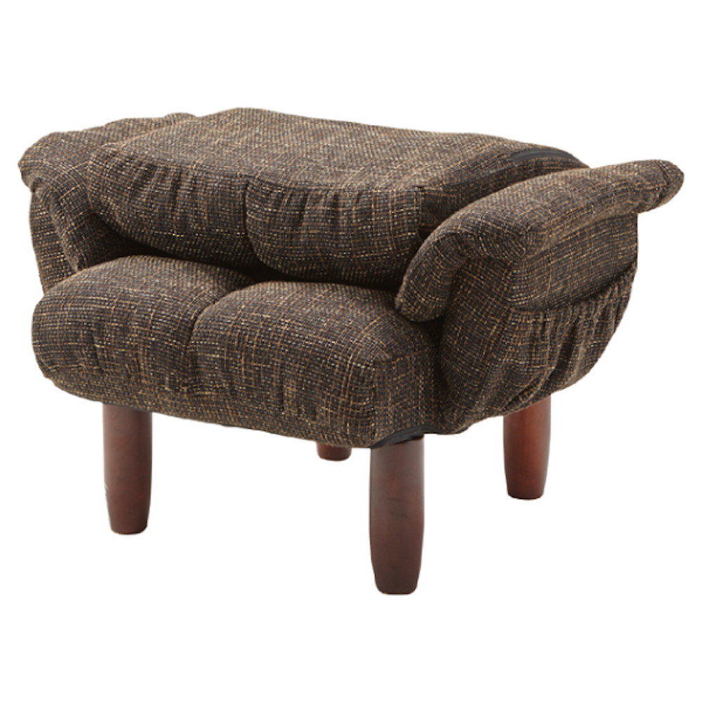 脚付パーソナルチェア 幅78 奥行63-110 高さ50-95 座面高35cm イス チェア 椅子 いす チェアー ブラウン M5-MGKAM00962BR