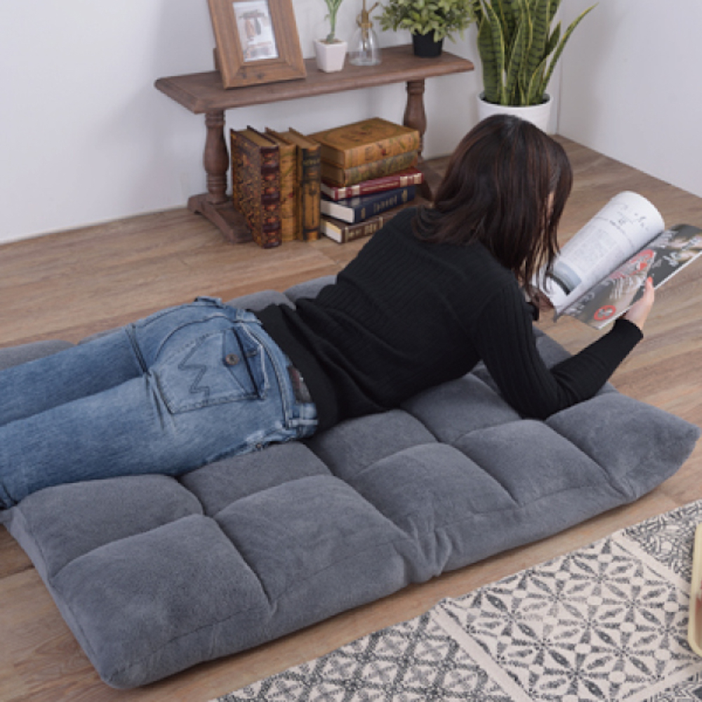 【メーカー直送】東谷 FKC-005BK もこもこワイドリクライナー（ブラック） Azumaya 東谷 もこもこワイドリクライナー ブラック FKC-005BK｜うさマート