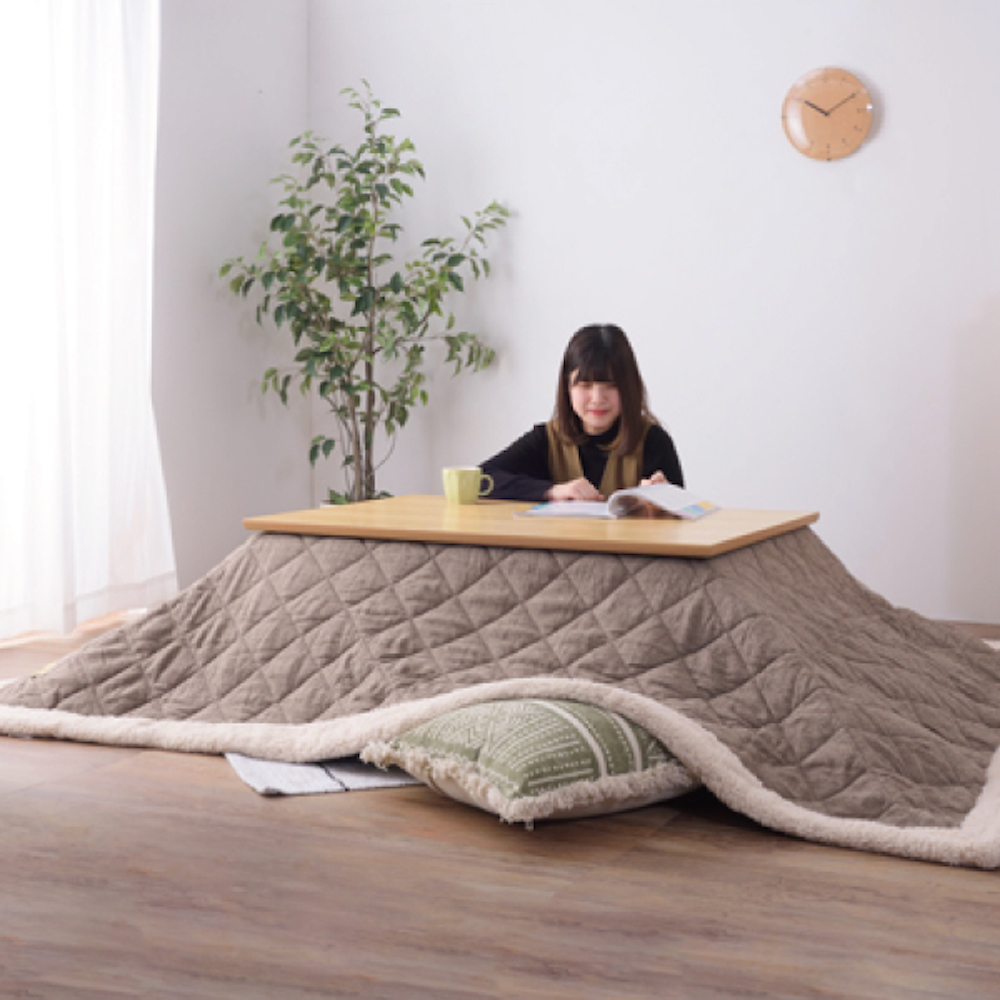 東谷 薄掛コタツ布団 長方形 ブラウン KK-102BR｜うさマートジャパン