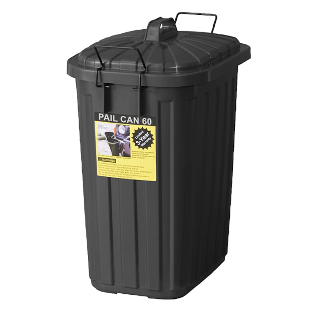 東谷 ペール缶60L LFS-937BK ブラック｜うさマートジャパンサービス