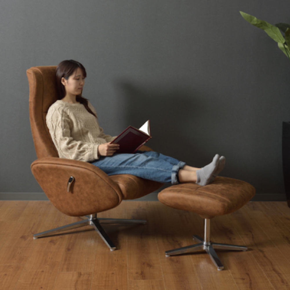 東谷 ラウンジチェア キャメル RC-111CA｜うさマートジャパンサービス