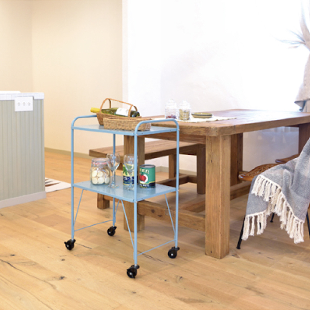 東谷 サイドワゴン ブルー LFS-883BL｜うさマートジャパンサービス株式