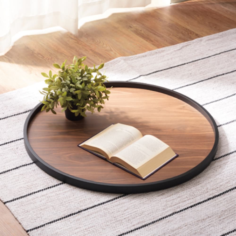 東谷 Round ラウンド トレーテーブルL ブラウン CIR-502BR｜うさマート