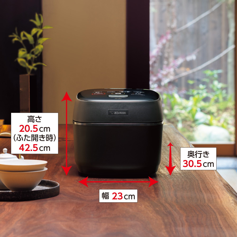 新製品 ZOJIRUSHI 圧力IH炊飯ジャー 炎舞炊き 5.5合炊き NW-PT10-BZ