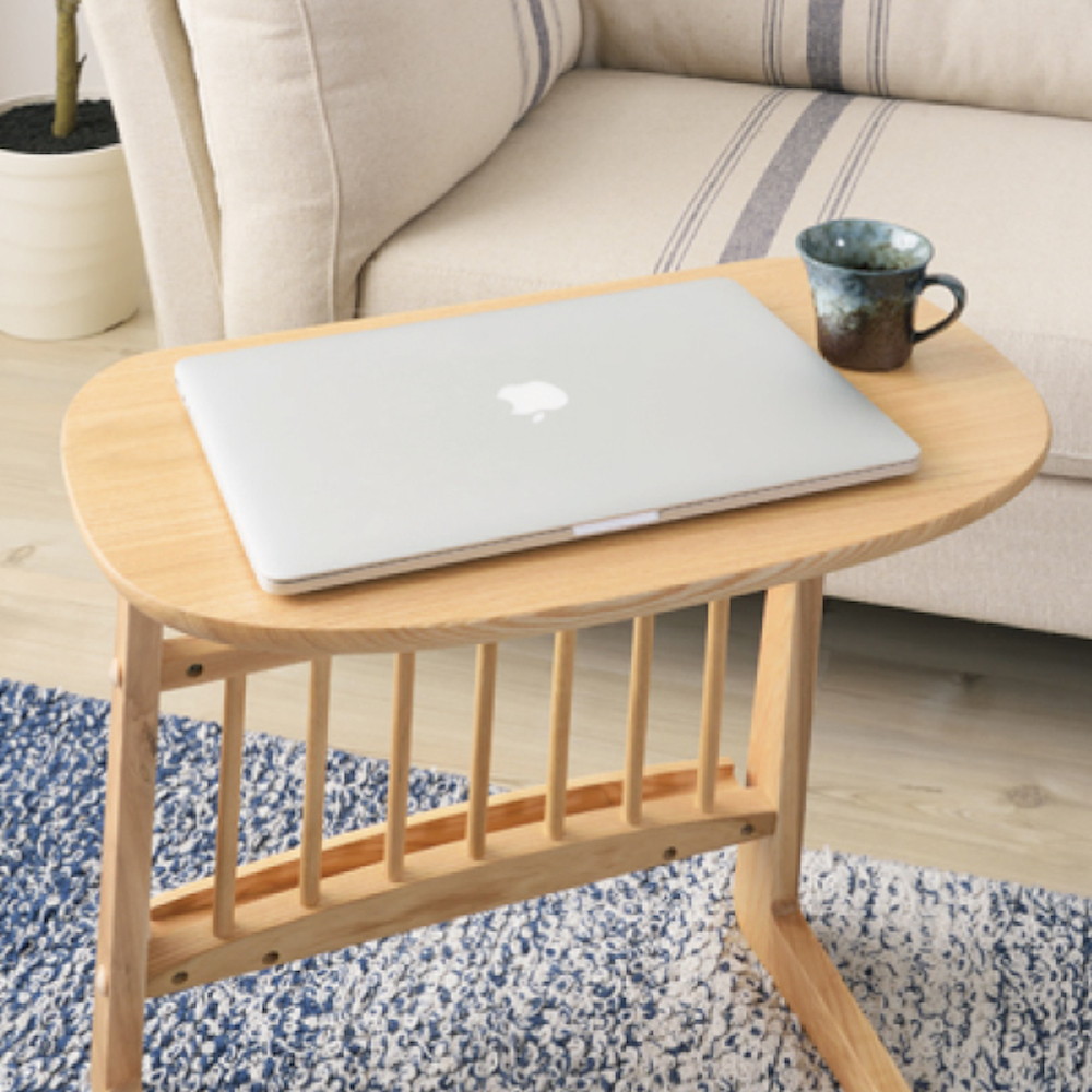 東谷　ヘンリー ワイドサイドテーブル　HOT-635NA　W55×D39×H55　4.8kg　組立 東谷 HOT-635NA ヘンリー ワイドサイドテーブル |シンプル