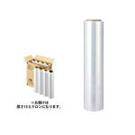 ストレッチフィルム 15μm 500mm×300m巻 透明 紙管2インチ 1箱(8本入