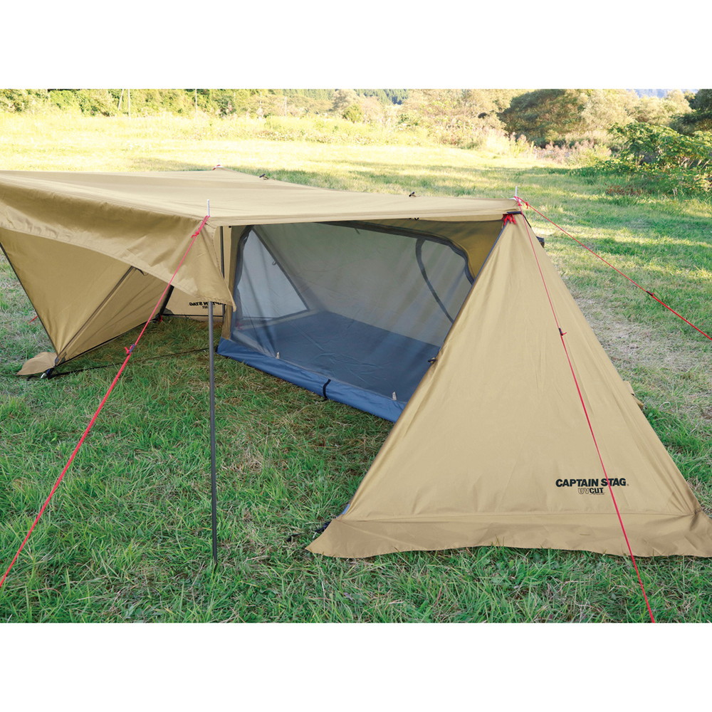 キャプテンスタッグ トレッカー ソロベースUV カーキ UA-0063｜うさ