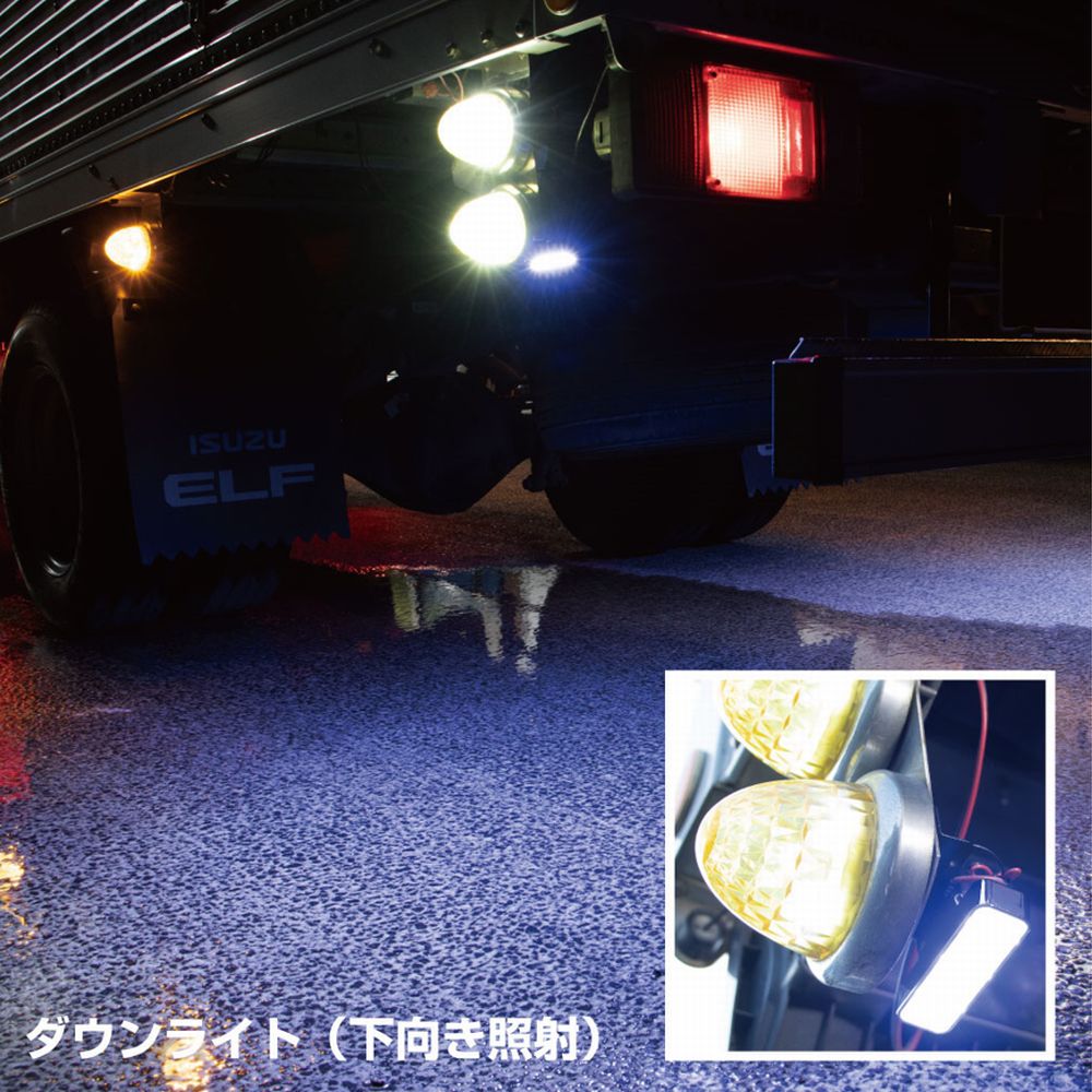 ジェットイノウエ NEWハイパワーダウンライト 12/24V共用 レッド