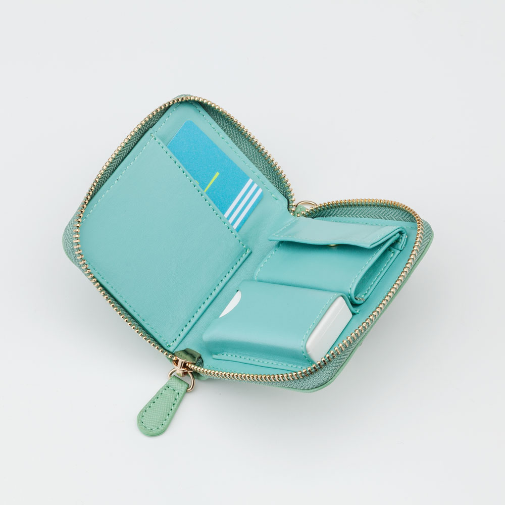 ミレーヌ パスケル 防犯ブザー付パスケース ミントグリーン｜うさ