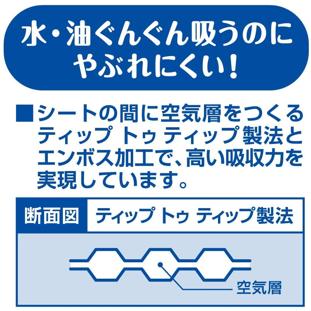 大王製紙 エリエール 超吸収キッチンタオル シートタイプ 100組(200枚)×2個パック｜宇佐美鉱油の総合通販サイトうさマート