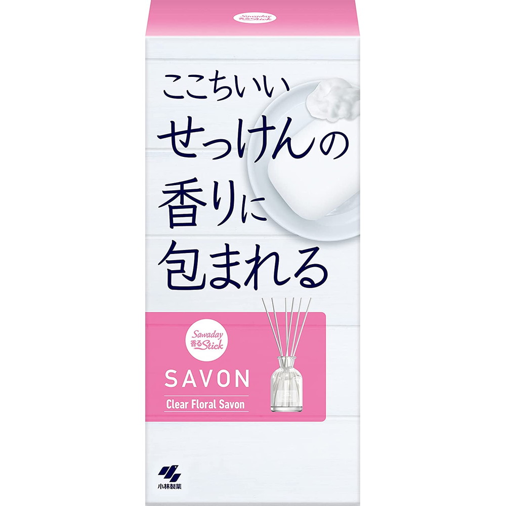 小林製薬 Sawaday 香るStick SAVON クリアフローラルサボンの香り(本体)｜宇佐美鉱油の総合通販サイトうさマート