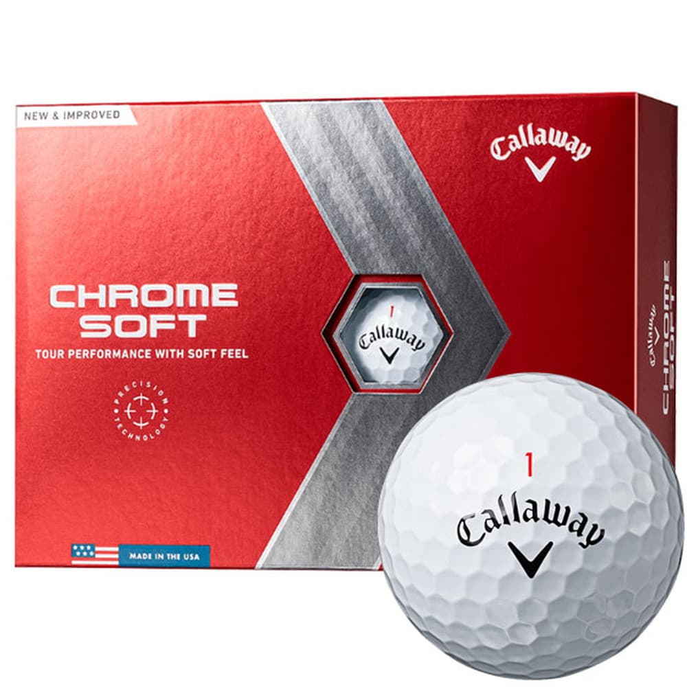 その他ゴルフボール　Callaway  chrome  soft  red  肉球