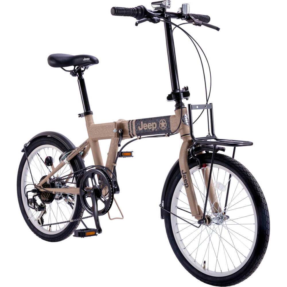 お買い得品！Jeep 20インチ外装6段変速折りたたみ自転車 JEEP（ジープ）20インチ6段変速折りたたみ自転車