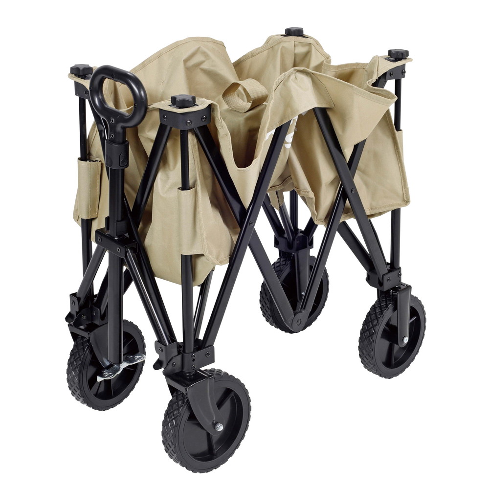 新品未開封 CAPTAIN STAG キャリーカート UL-1056 ベージュ CS 収束型4輪キャリー ベージュ - アウトドア・キャンプ用品
