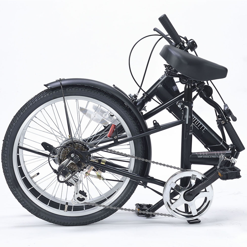 後輪タイヤ・後輪チューブ新品！】6段変速 20インチ 折りたたみ自転車