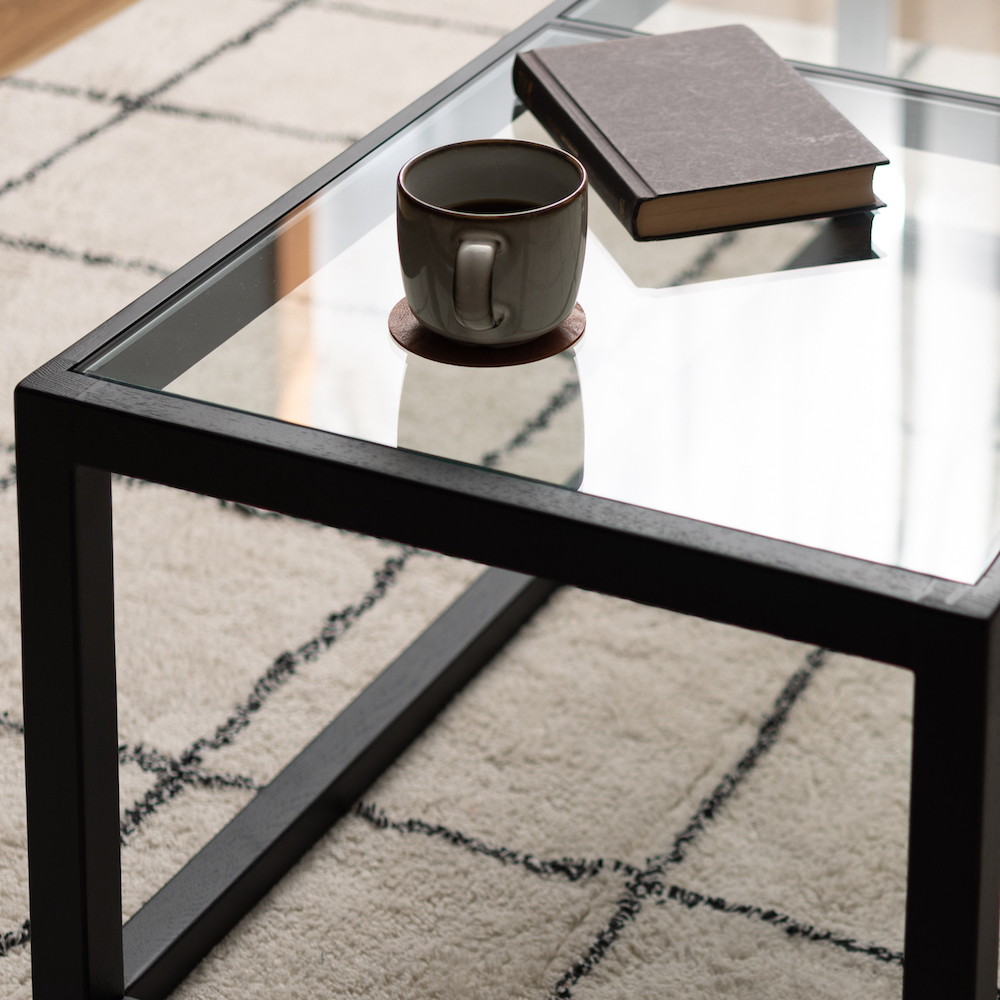 唐草模様柄❣️リビングガラステーブル 唐草模様柄❣️リビングガラス