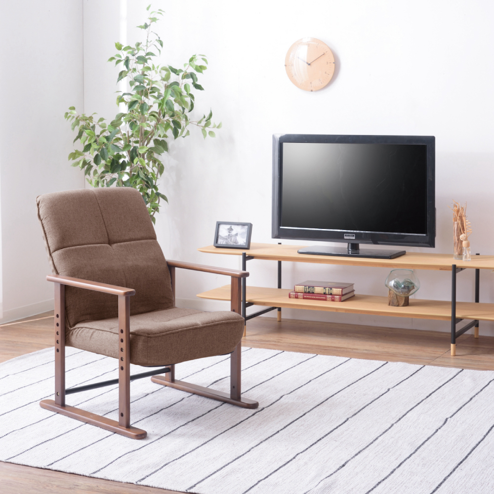 東谷 高座椅子S ブラウン LSS-34BR｜うさマートジャパンサービス株式