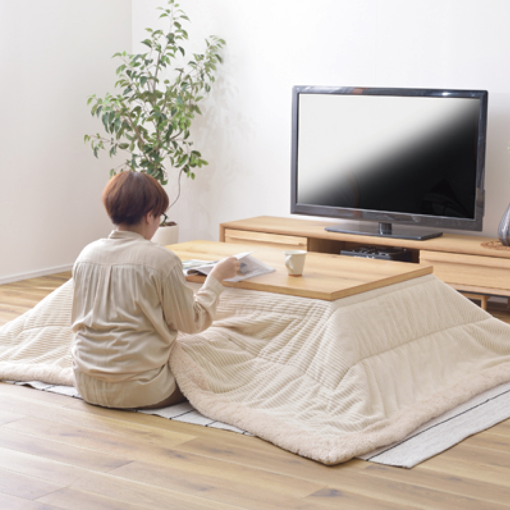 東谷 薄掛コタツ布団 正方形 ホワイト KK-141WH｜うさマートジャパン