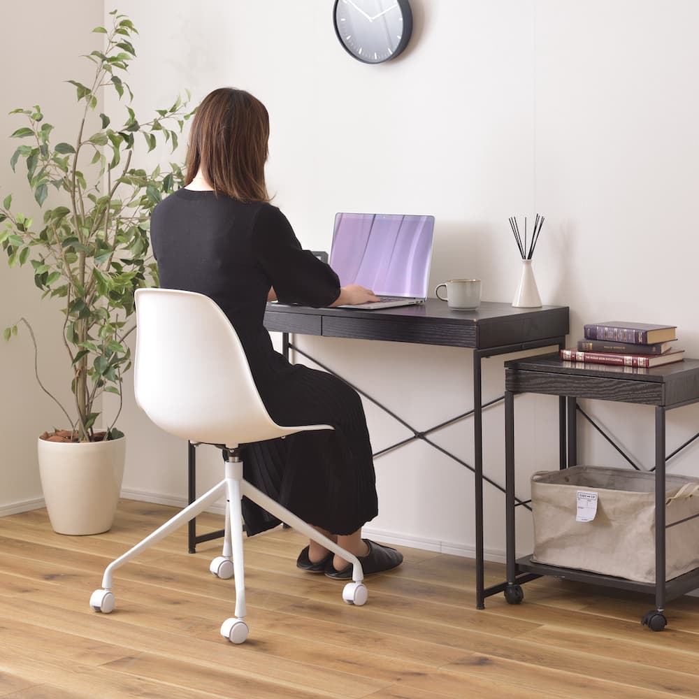 東谷 デスクチェア ホワイト CL-508WH｜うさマートジャパンサービス