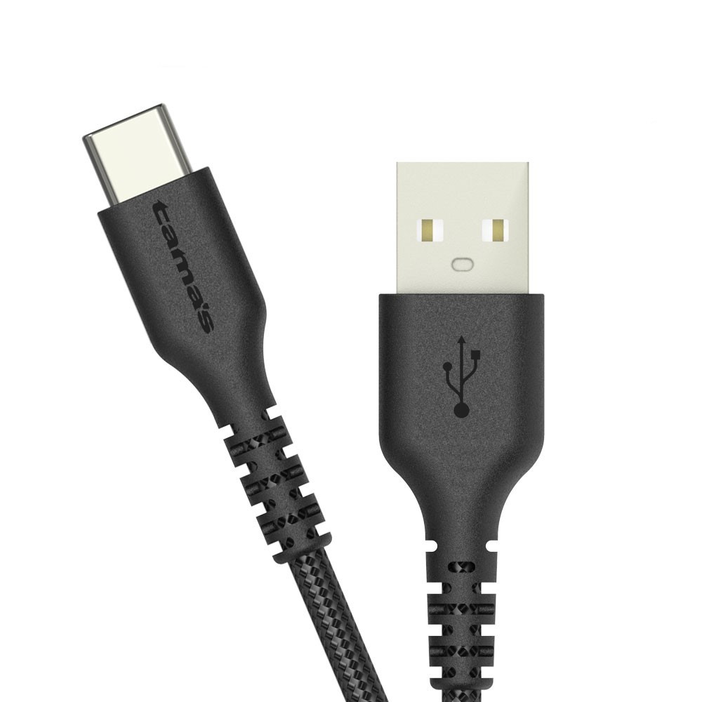 多摩電子 USB-A to Type-Cケーブル ソフトタフ 1.0m TH269CAT10K