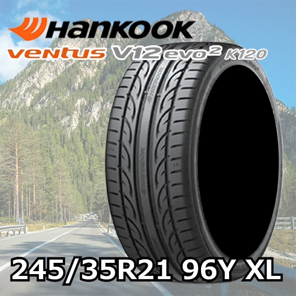 Amazon.com: Hankook Ventus V12 evo2 (K120) 245/35ZR21 96Y XL
