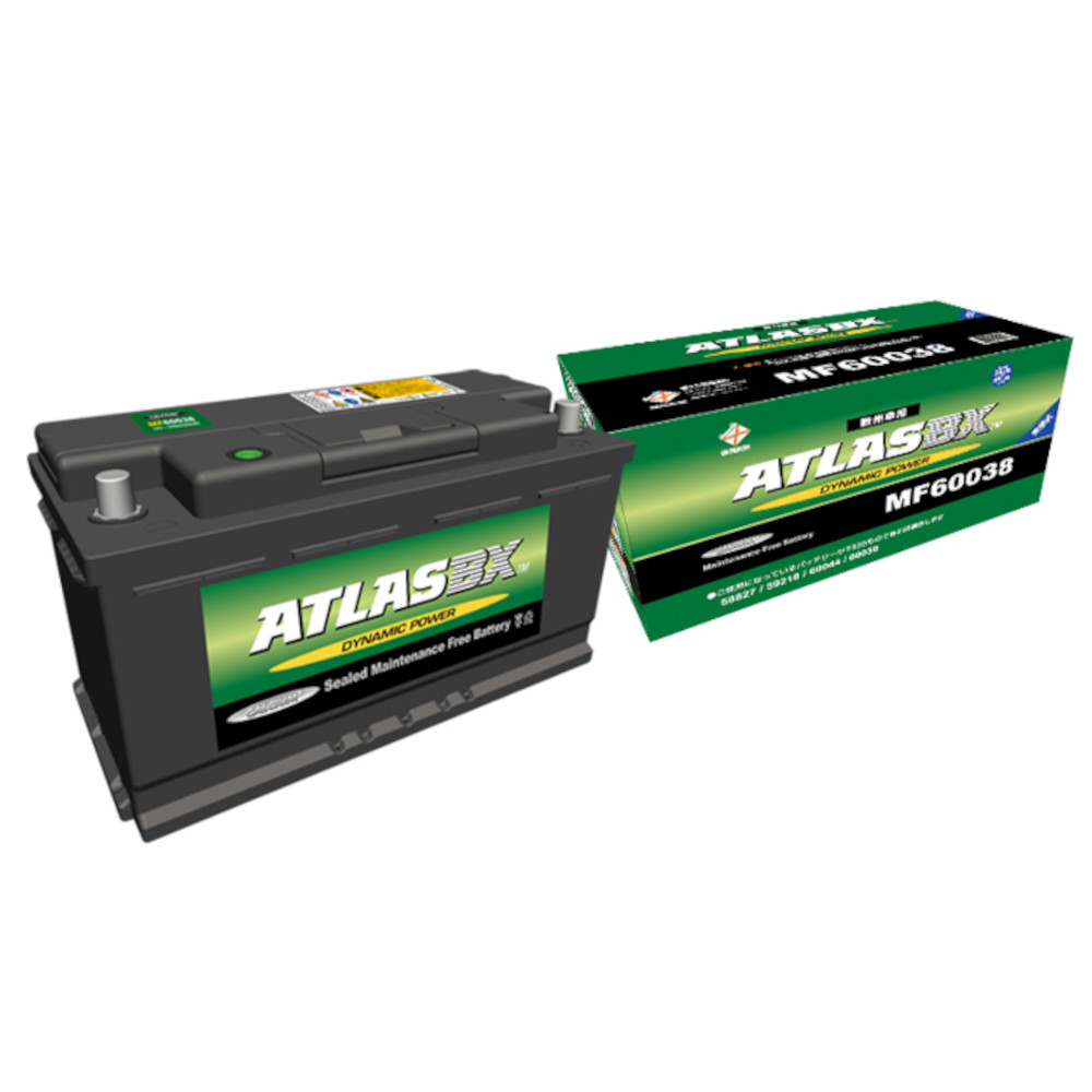 ATLAS 欧州車用バッテリー ATLAS BX LN5/L5 MF60038｜宇佐美鉱油の総合通販サイトうさマート