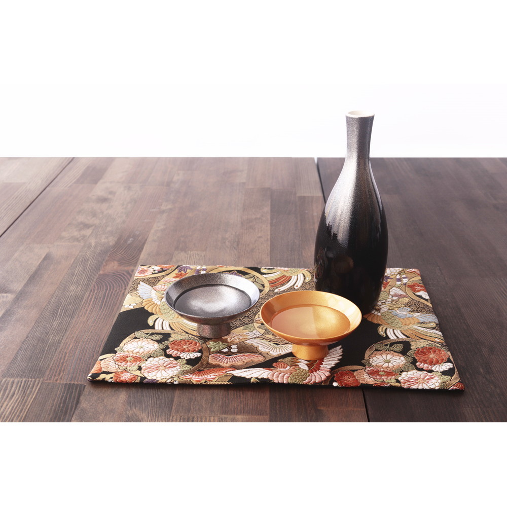 丸モ高木陶器 漆薄手磁器 Lacquered thin porcelain 平盃ペア(木箱入