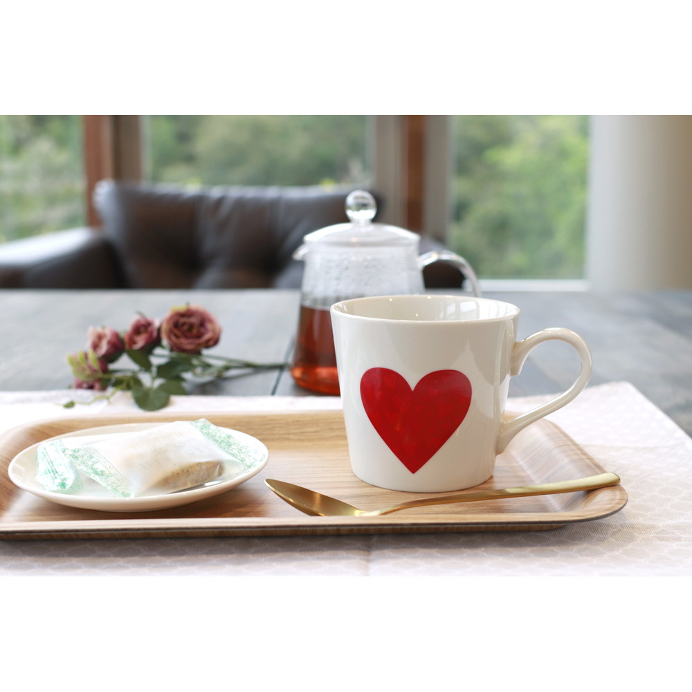 丸モ高木陶器 温感マグ ハートに包まれるマグカップ NB ラッピング有