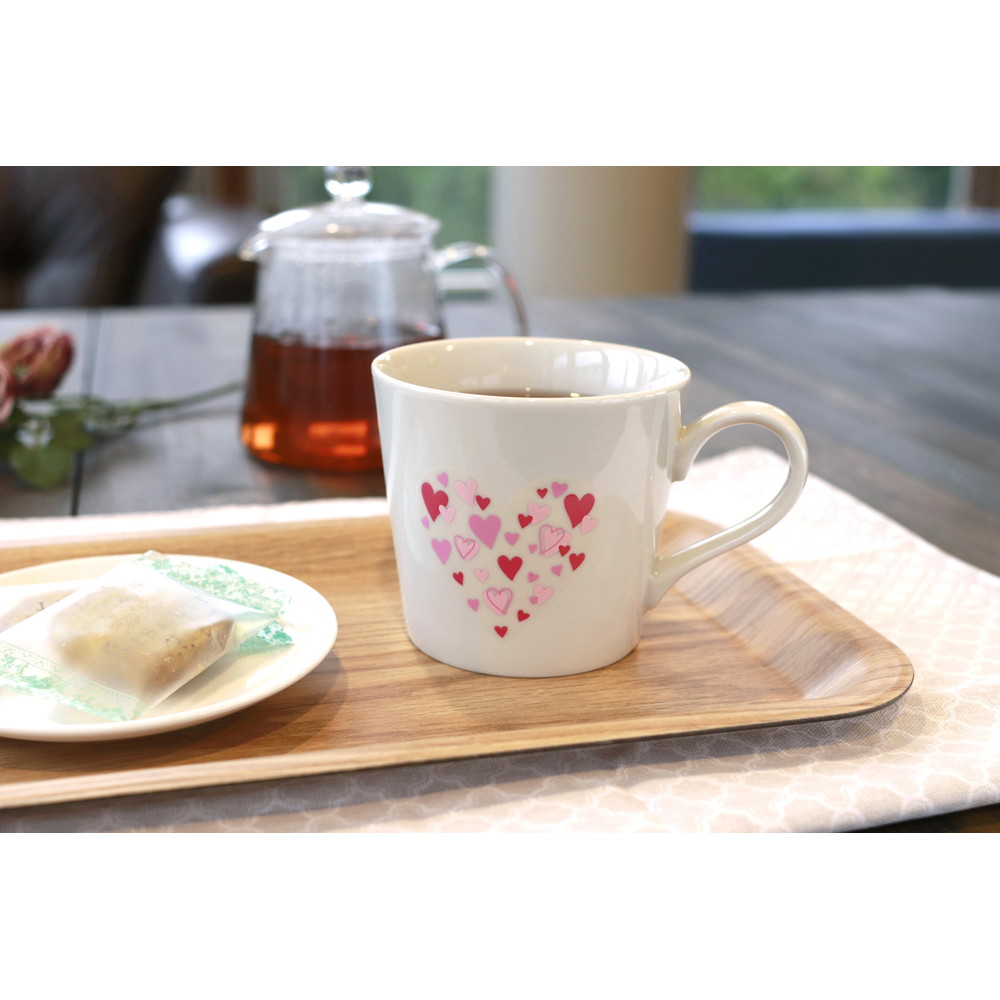 丸モ高木陶器 温感マグ ハートに包まれるマグカップ NB ラッピング有