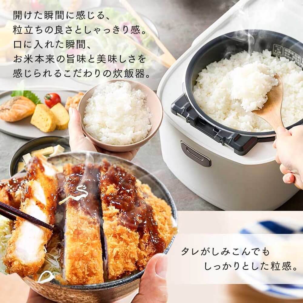 アイリスオーヤマ IHジャー炊飯器 5.5合 RC-IKA50-B ブラック