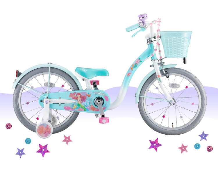 18インチ 身長98～131cm 子供用自転車 ディズニー アリエルS