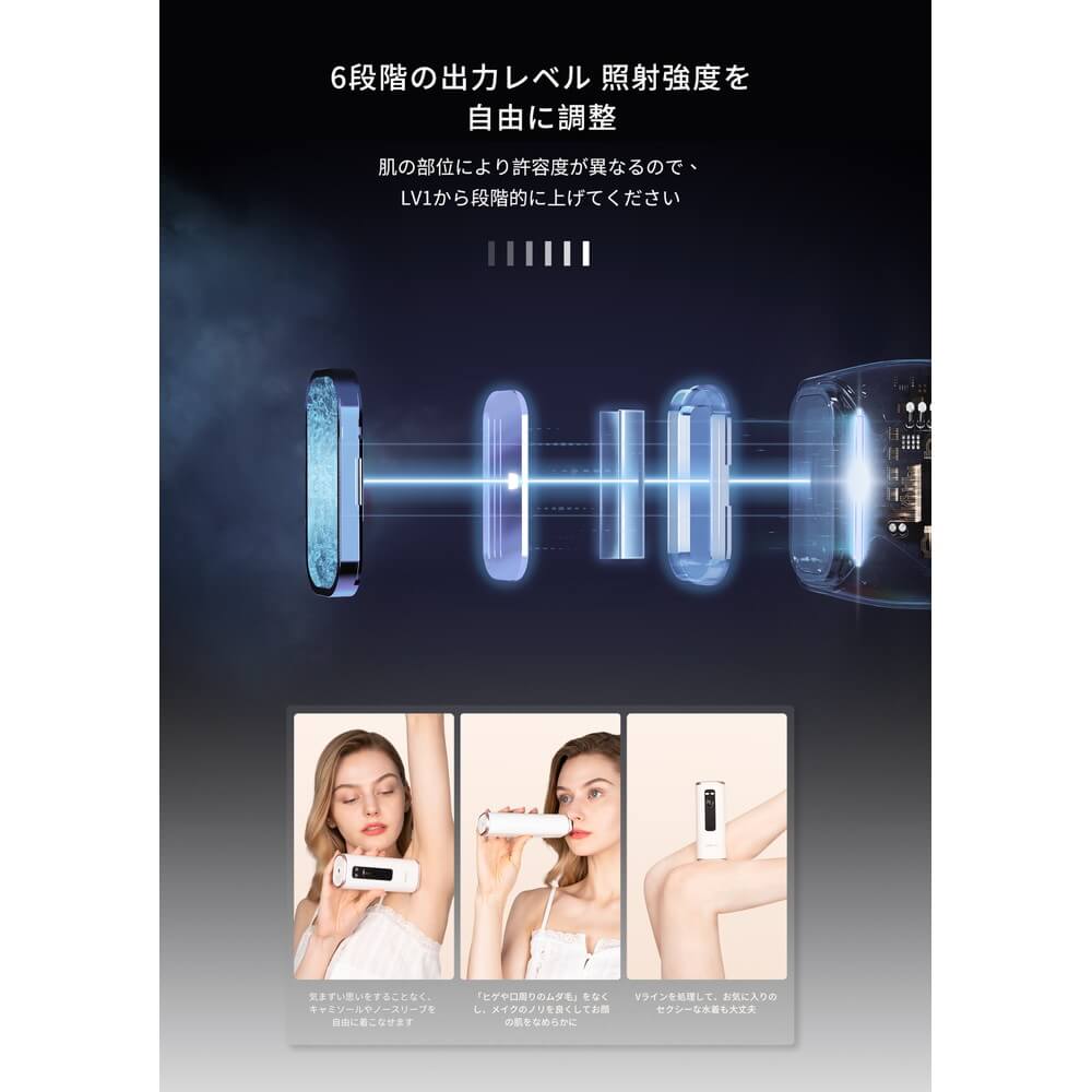 エスケイジャパン ハイパワー IPL 光脱毛器 JR8｜うさマートジャパン