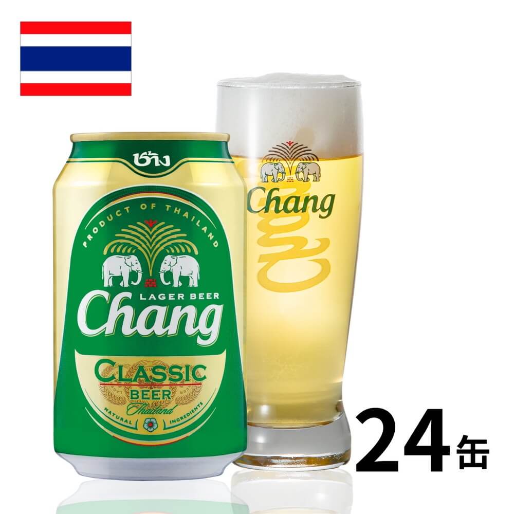 予約販売】本 タイ チャーン Chang Beer 缶 330ml ビール 24本 1ケース