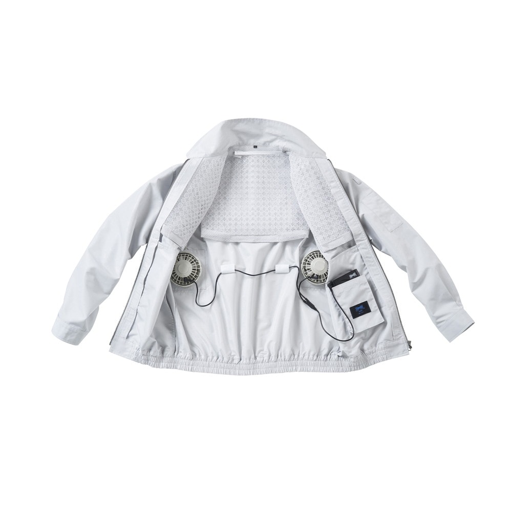 KU92130 空調服 R 綿ポリ混紡 スペーサー一体型 服のみ ライトブルー L 【北海道・沖縄・離島配送不可】 KU92130 空調服 R 綿ポリ混紡 スペーサー一体型 服のみ ライトブルー