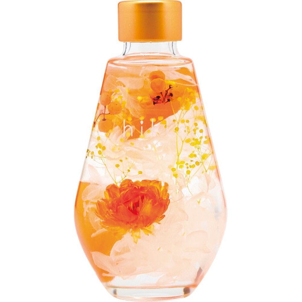 ◇ハーバリウム 258 黄色いバラのエレガントbottle*.:。✿*゜¨ 眩