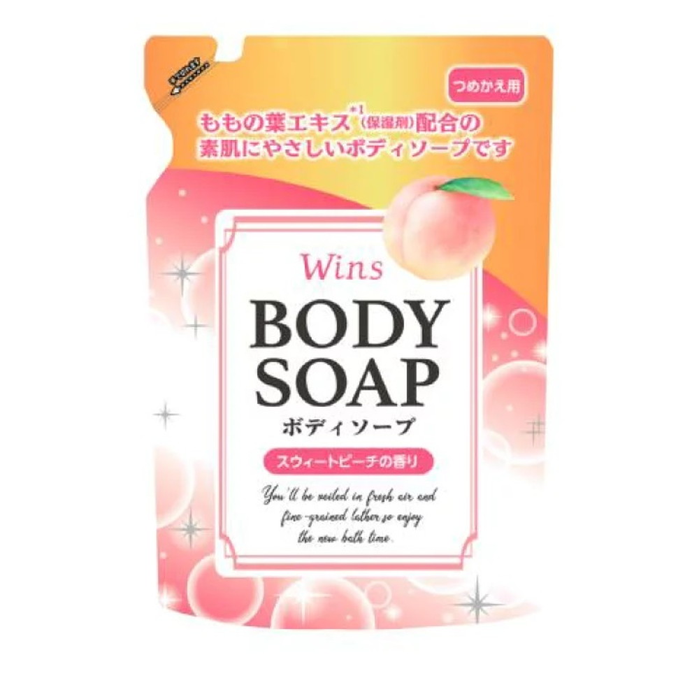 ウインズ ボディソープ つめかえ用 340g スウィートピーチの香り｜うさ