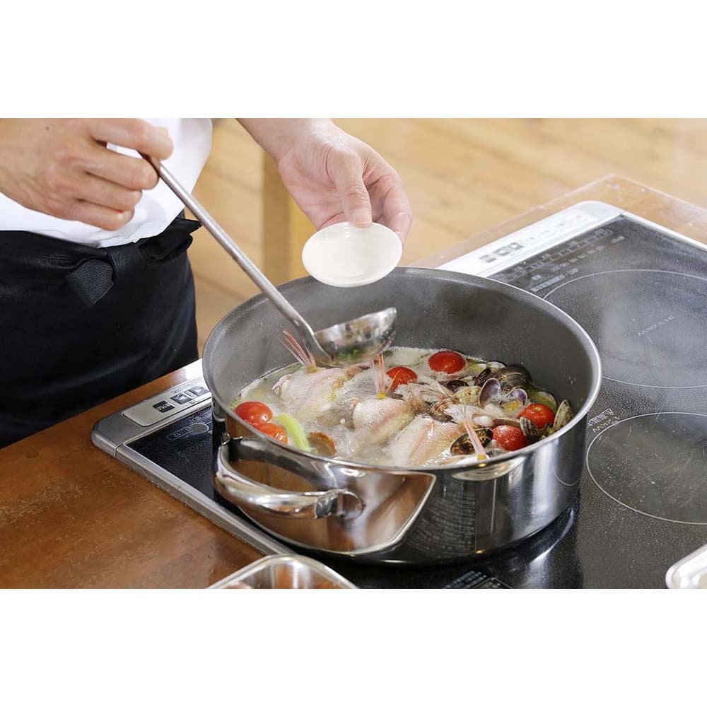 片手鍋・ソースパン 18cm EBM モリブデンジII 浅型片手鍋 蓋無 EBM