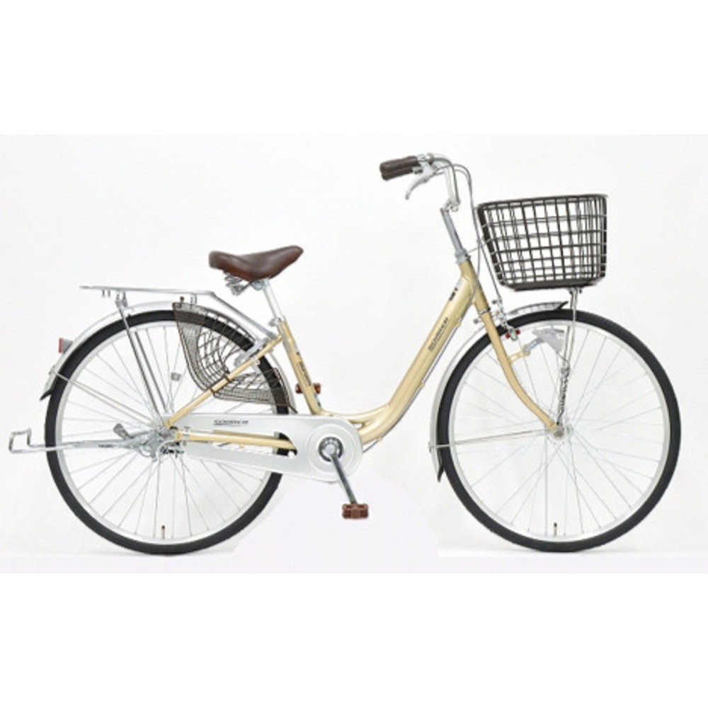 丸石サイクル シティサイクル アルミソアラ 24インチ チタン