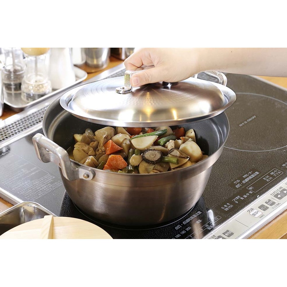 EBM モリブデンジII 料理鍋 36cm 実用鍋 両手 モリブデン EBM 36cm 7034400 （取寄品） - アスクル