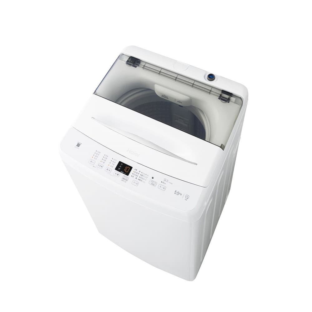 配送のみ/設置取付無し】ハイアール 全自動洗濯機 5.5kg ホワイト JW 
