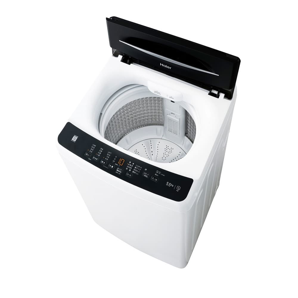 ハイアール 全自動洗濯機 洗濯5.5kg JW-U55B-W ホワイト（標準設置無料）