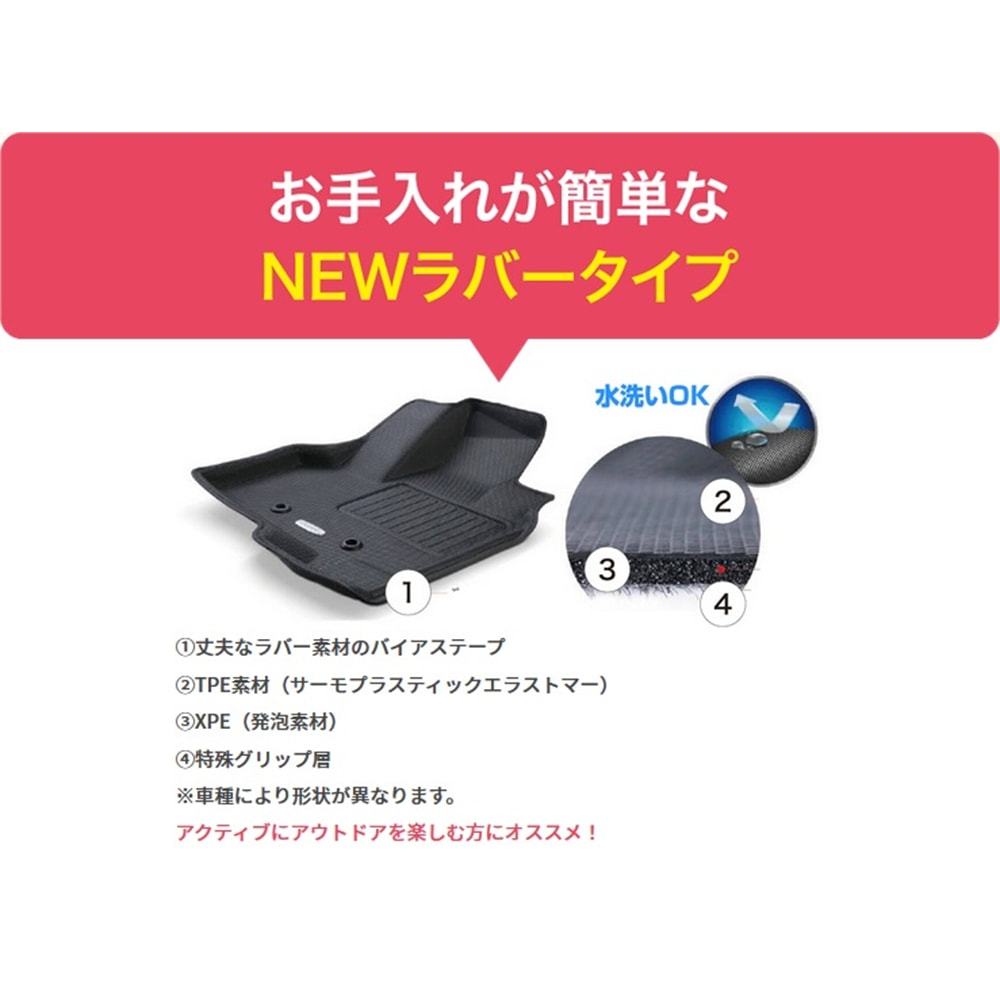 【クラッツィオ】ハイエースワイドー立体タイプフロアマット イレブンインターナショナル Clazzio(クラッツィオ) 立体フロアマット