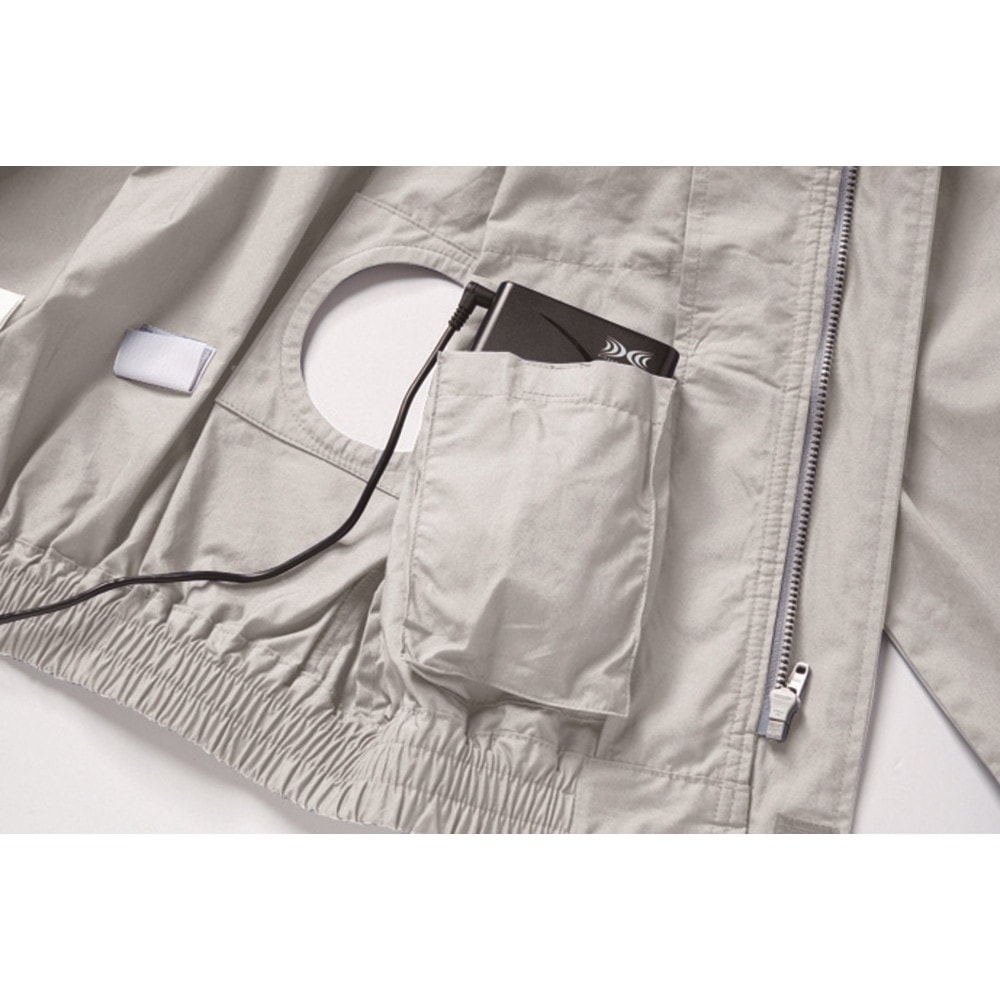 空調服 長袖ブルゾン ライトブルー S(ウェアのみ) KU90550｜うさマート