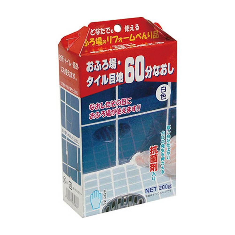 日本ミラコン産業 タイル目地60分なおし 白色 200g MR-006｜うさマート